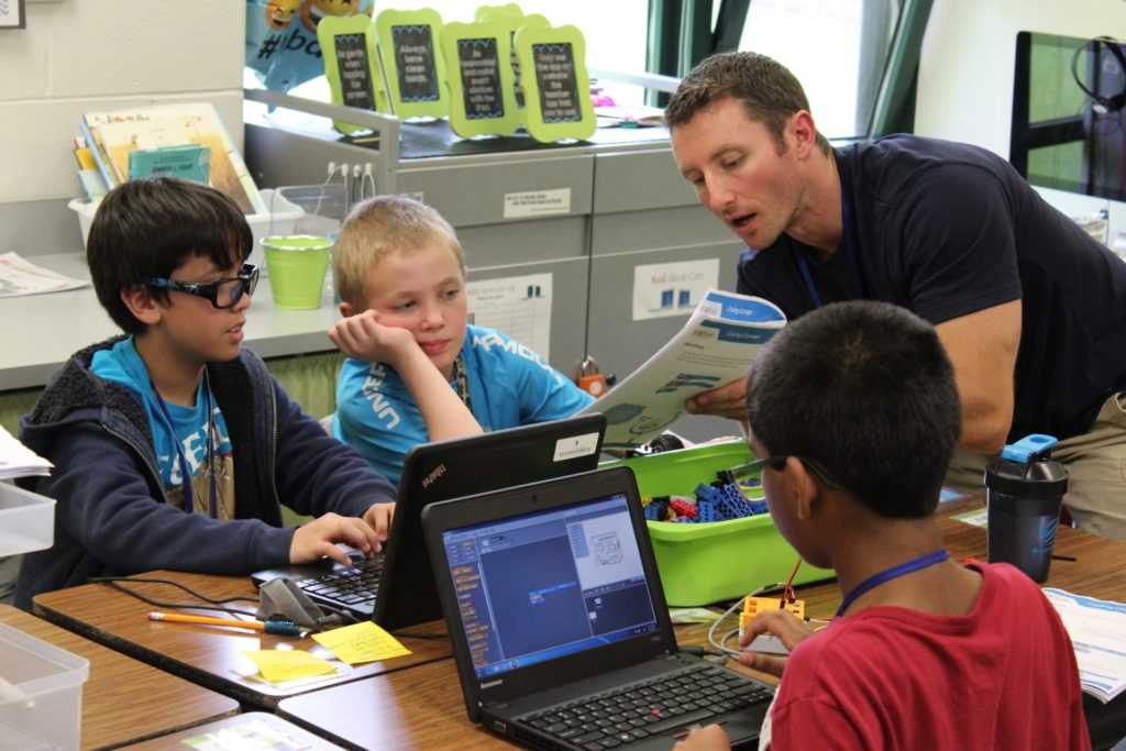 Teacher Explaining to Group